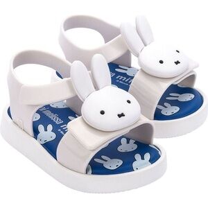 MINI MELISSA Miffy Size 10 Bunny Sandals White Easter
